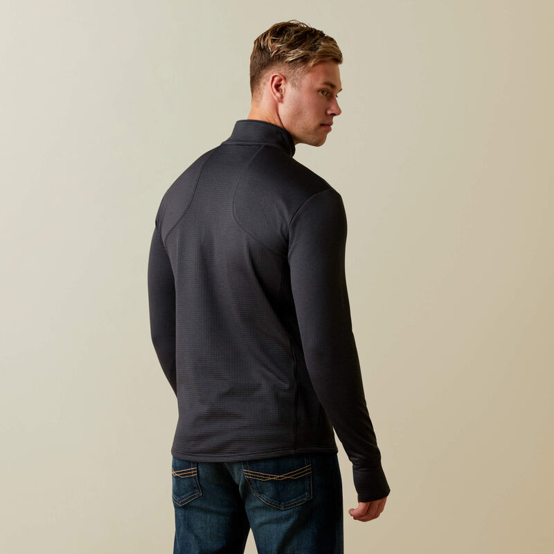 ARIAT GRIDWORK 1/4 ZIP BASELAYER NEGRA