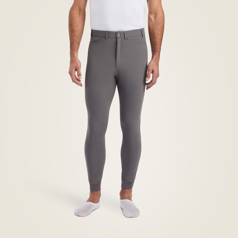 ARIAT BREECHES TRI FACTOR KNEE PATCH PLUM GREY MEN