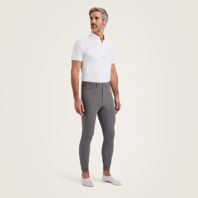ARIAT BREECHES TRI FACTOR KNEE PATCH PLUM GREY MEN