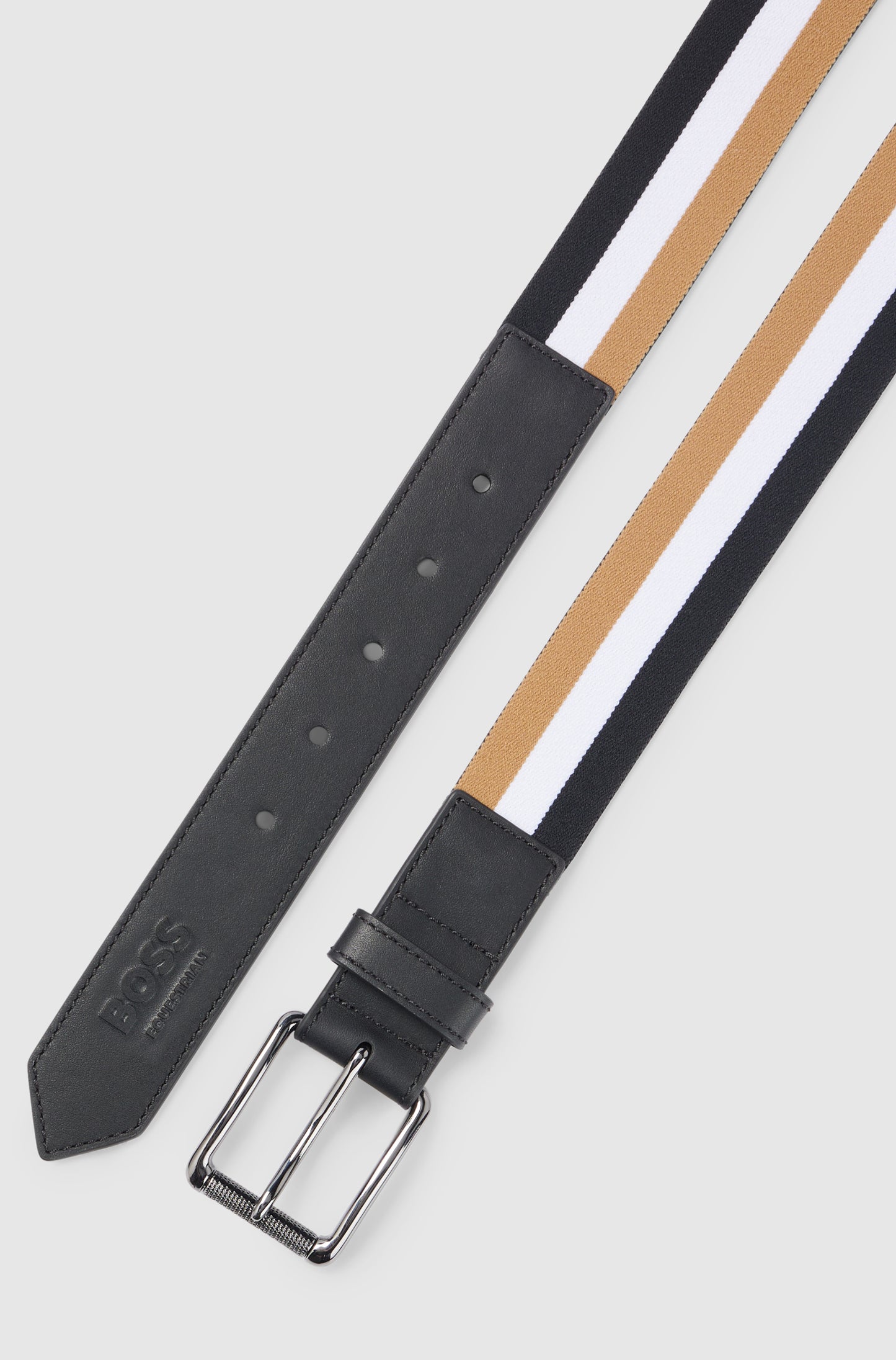 BOSS PEARTH BELT SIGNATURE STRIPE MULTI
