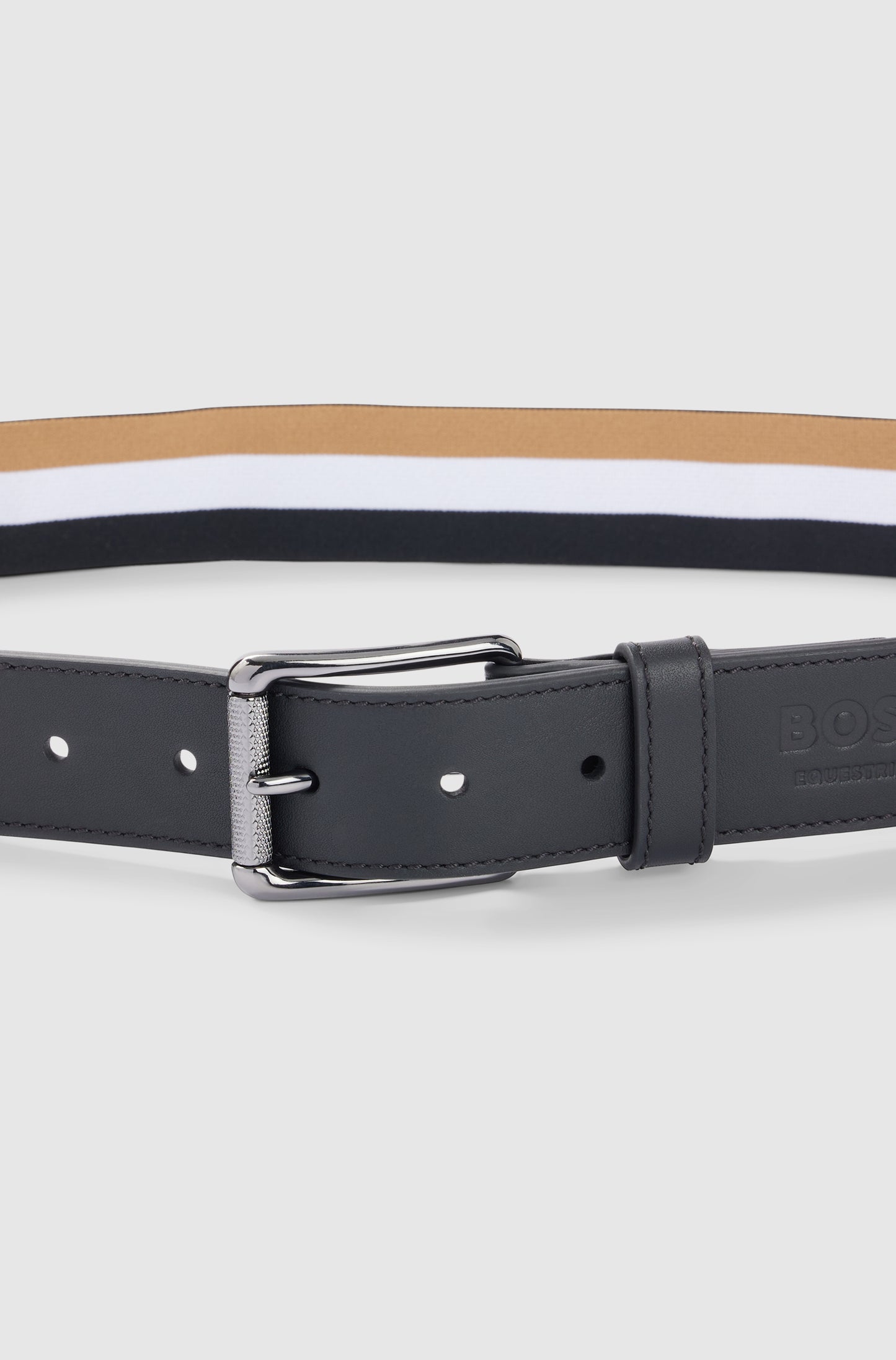 BOSS PEARTH BELT SIGNATURE STRIPE MULTI