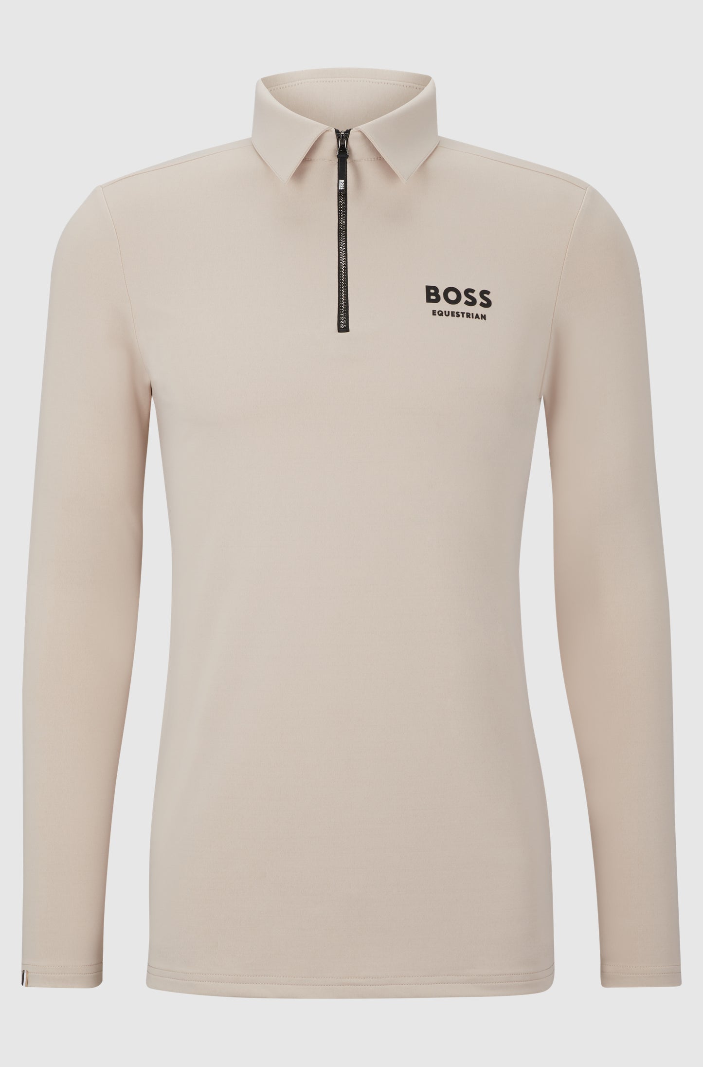 BOSS ELTON SIGNATURE STRIPE TRAINING POLO BEIGE