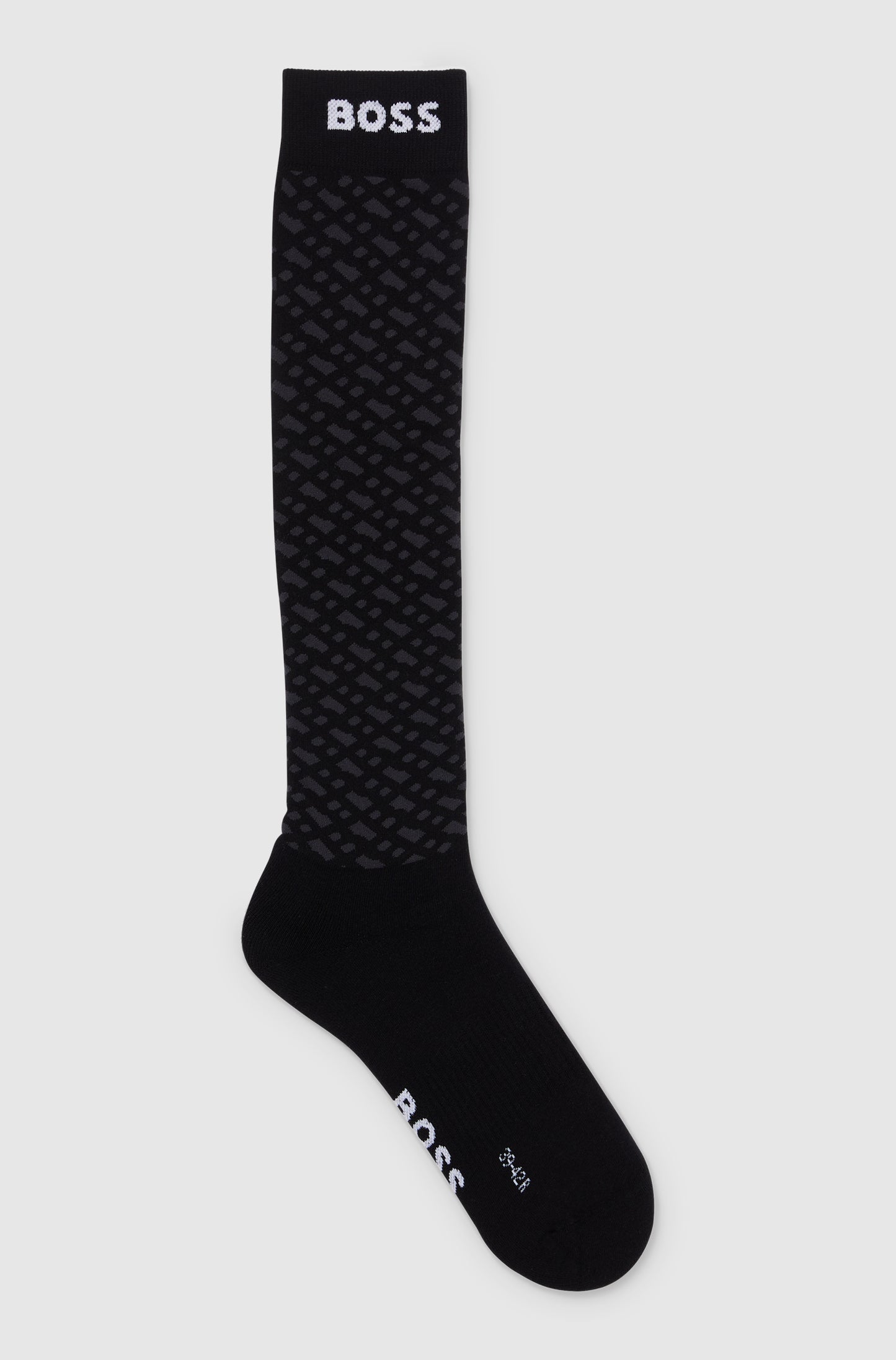 BOSS MONOGRAM SOCKS BLACK
