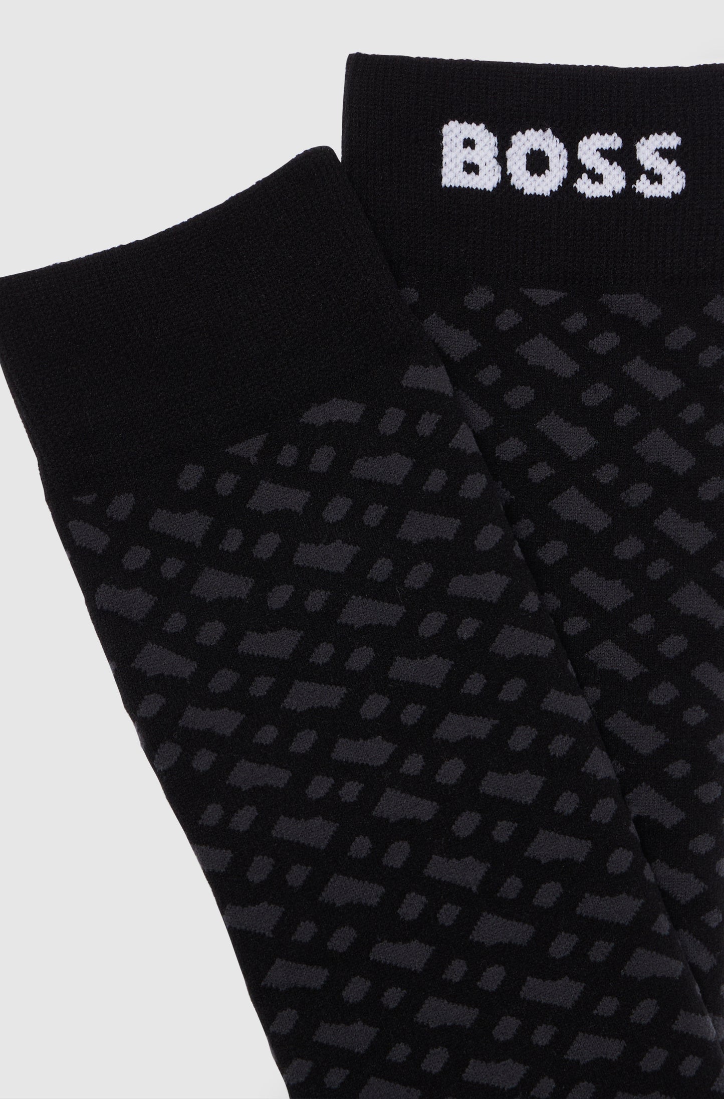 BOSS MONOGRAM SOCKS BLACK