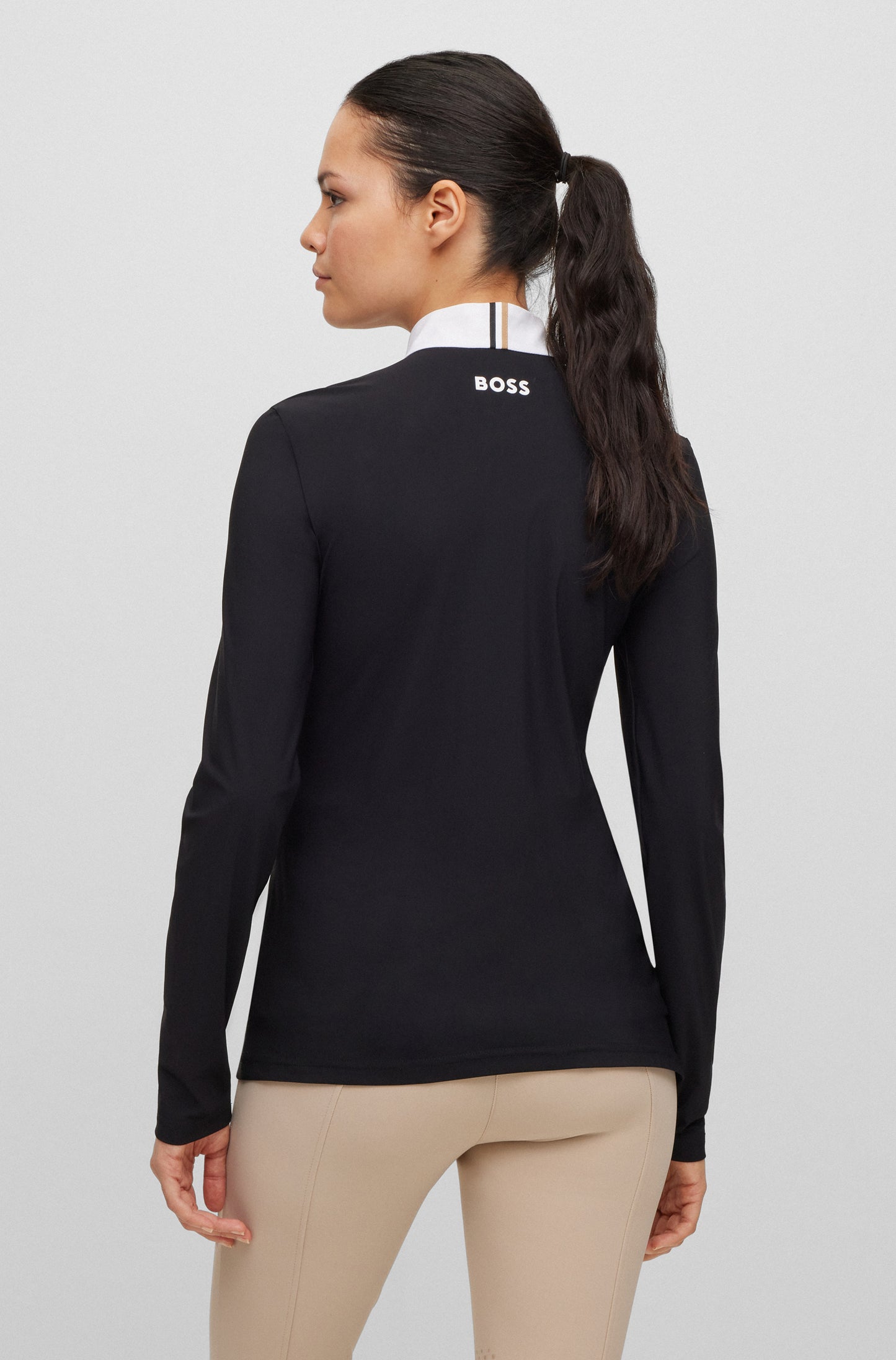 BOSS EVY SIGNATURE STRIPE SHOW SHIRT BLACK