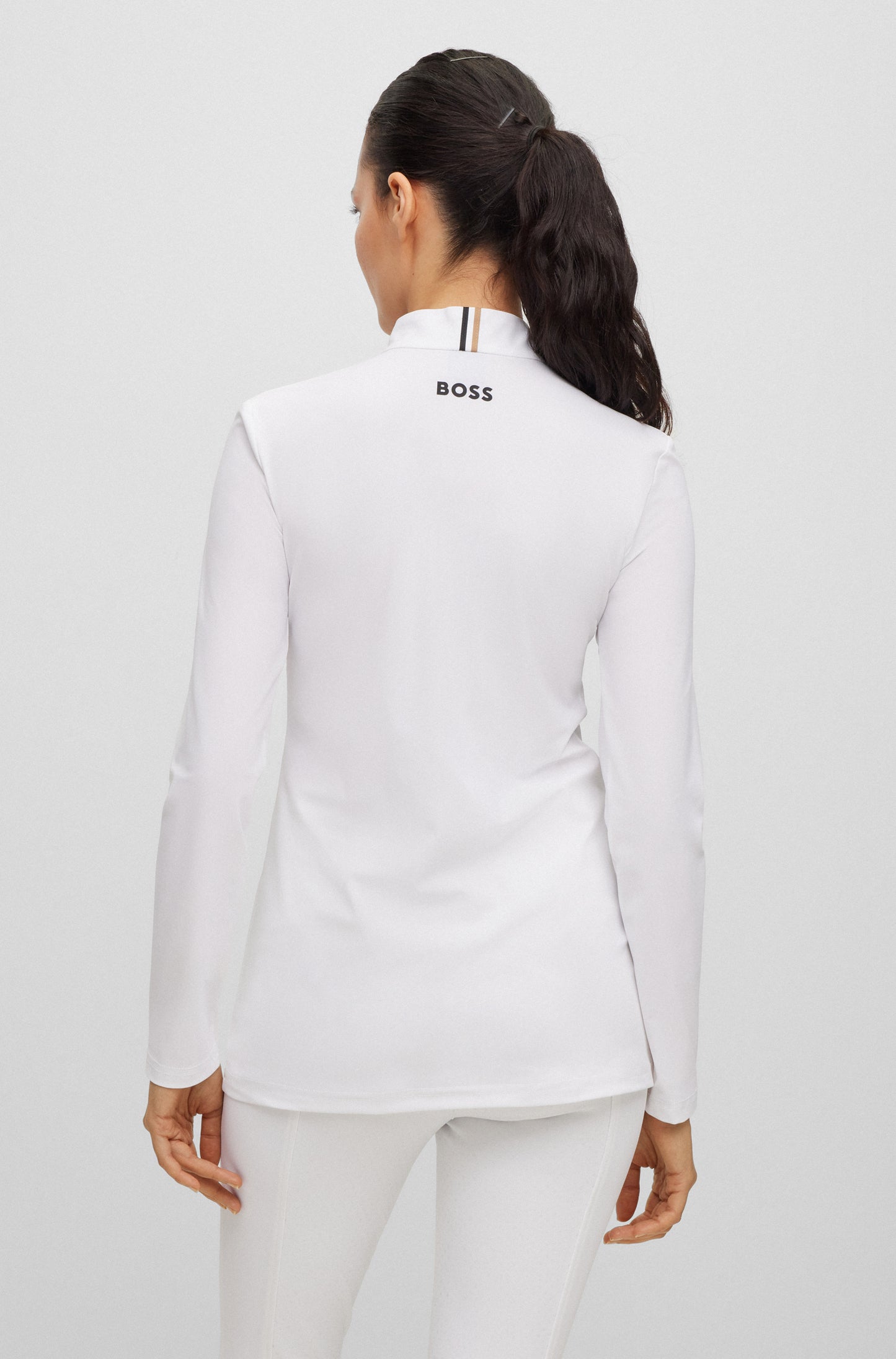 BOSS EVY SIGNATURE STRIPE SHOW SHIRT WHITE