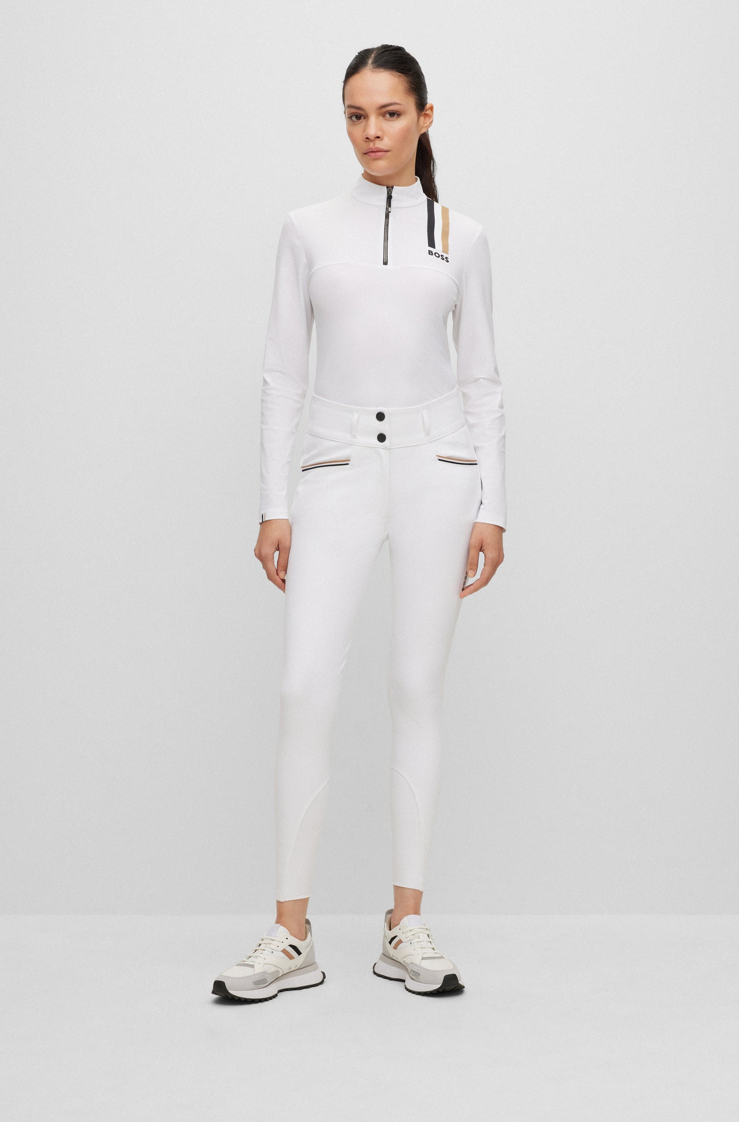 BOSS EVY SIGNATURE STRIPE SHOW SHIRT WHITE