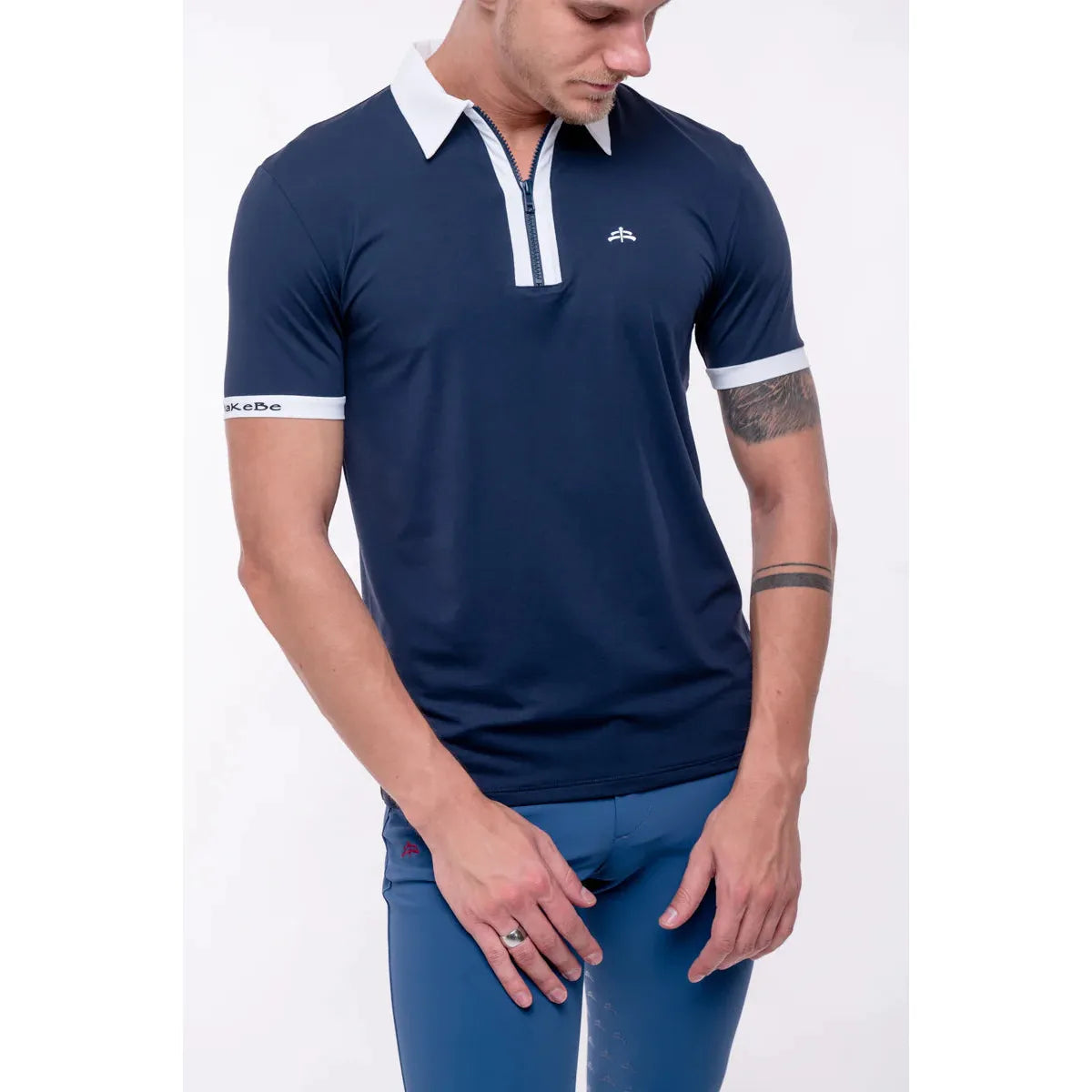 MAN POLO MAKEBE WITH ZIP MARK
