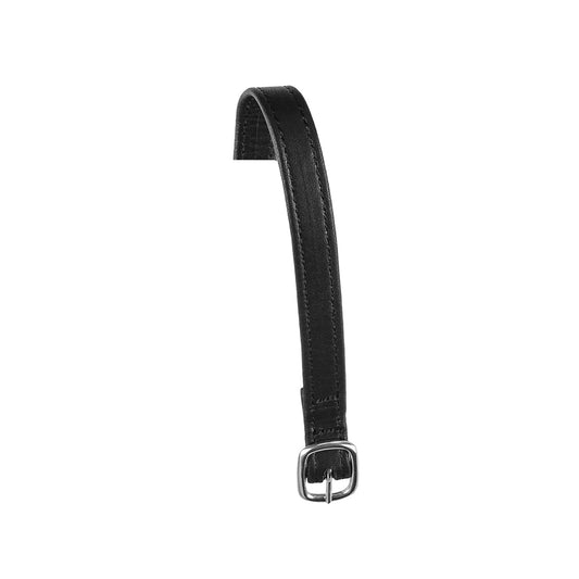 EQUESTRO SPUR STRAPS IN DOUBLE LEATHER AND SILVER BUCKLE