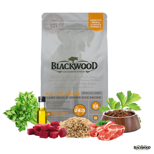 Blackwood Alimento para Perro de Piel y Estómago Sensible con Cordero y Arroz Integral