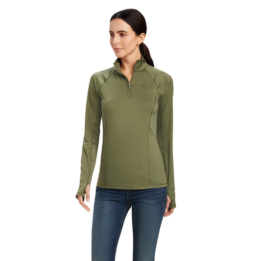 ARIAT LOWELL 2.0 1/4 ZIP FOUR LEAF CLOVER