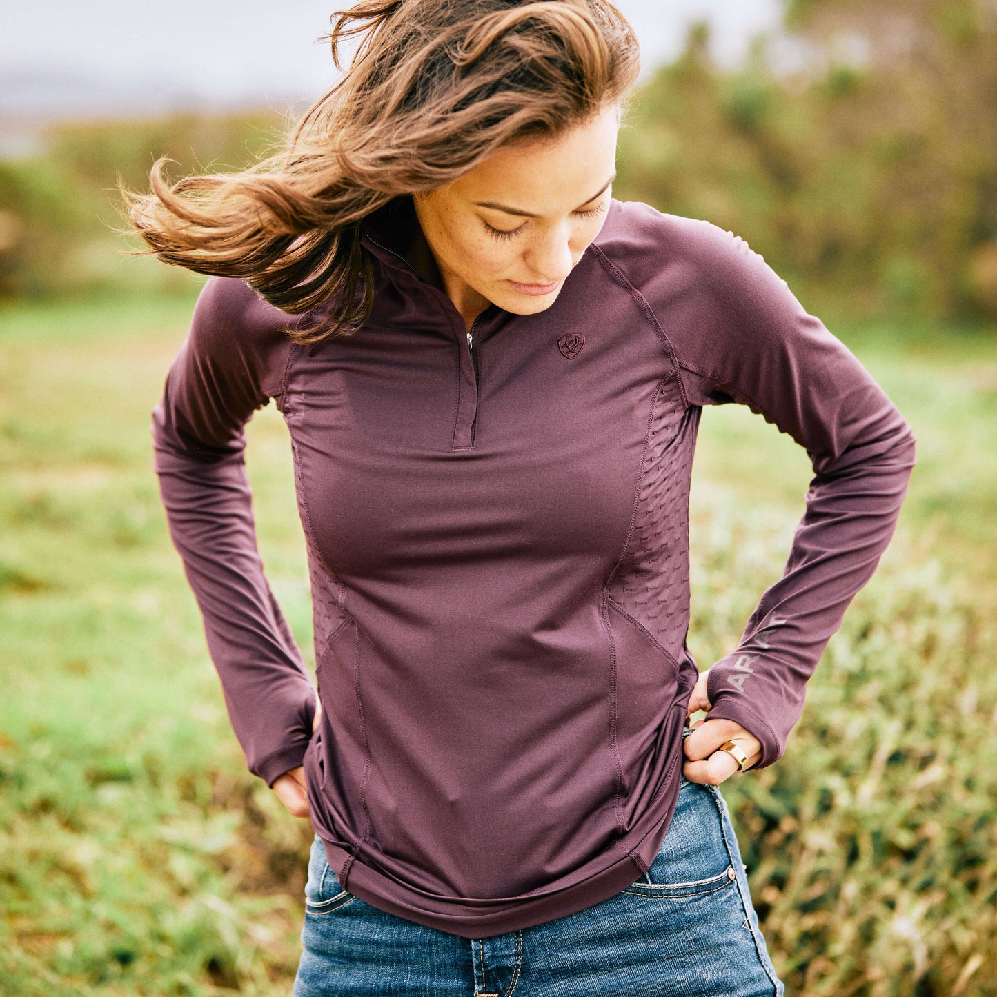 LOWELL 2.0 1/4 ZIP MULBERRY