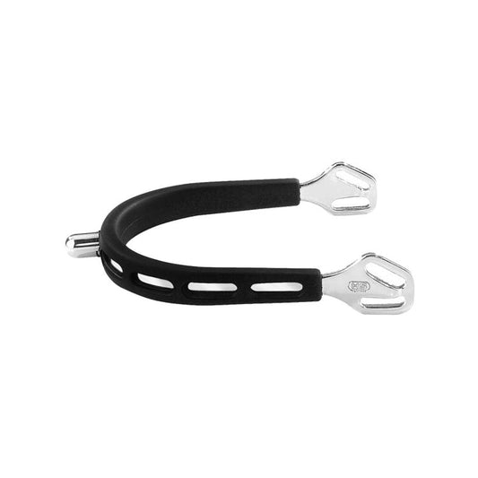 SPRENGER ULTRA FIT EXTRA GRIP SPURS WITH BALKENHOL FASTENING - STAINLESS STEEL, 15 MM ROUNDED