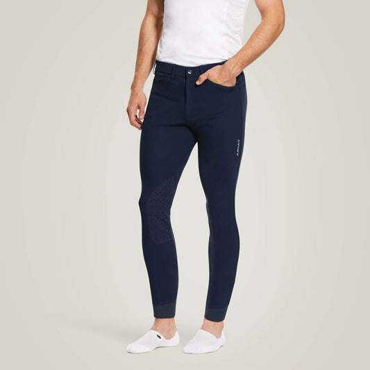 ARIAT MEN BREECHES TRI FACTOR KNEE PATCH NAVY