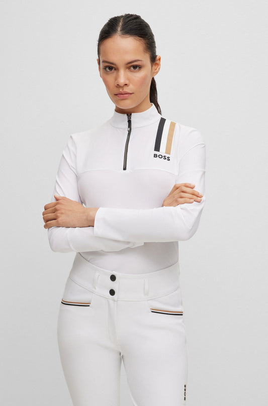 BOSS EVY SIGNATURE STRIPE SHOW SHIRT WHITE