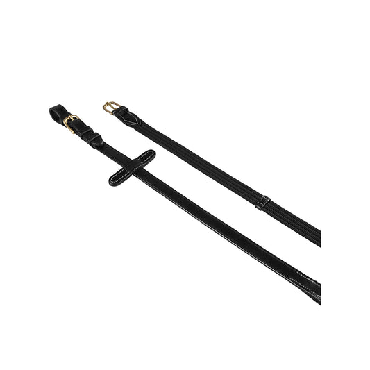 EQUESTRO REINS FOR ENGLISH BRIDLE WITH BRASS BUCKLES