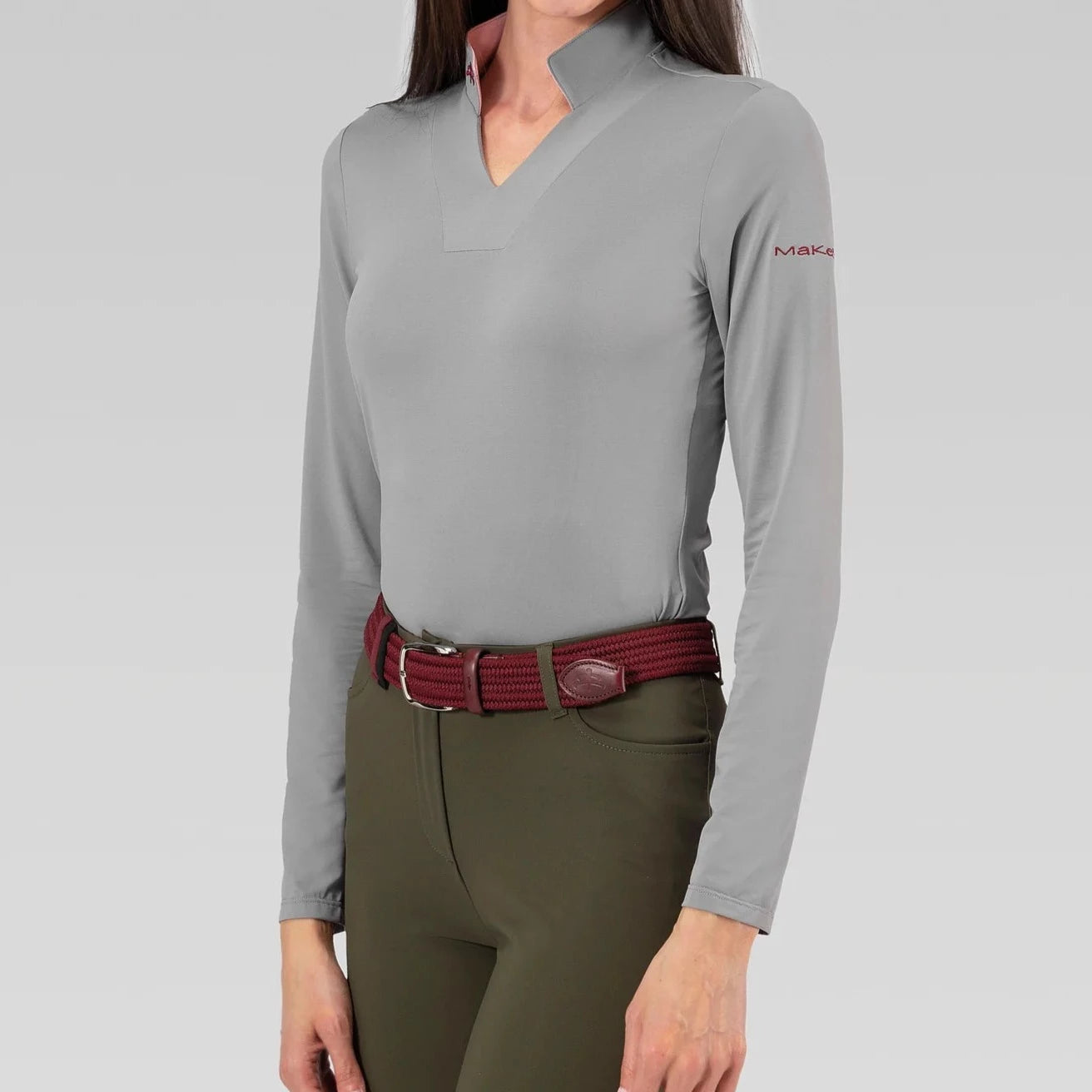 MAKEBE LADIES POLO WITH LONGS SLEEVES WENDY.