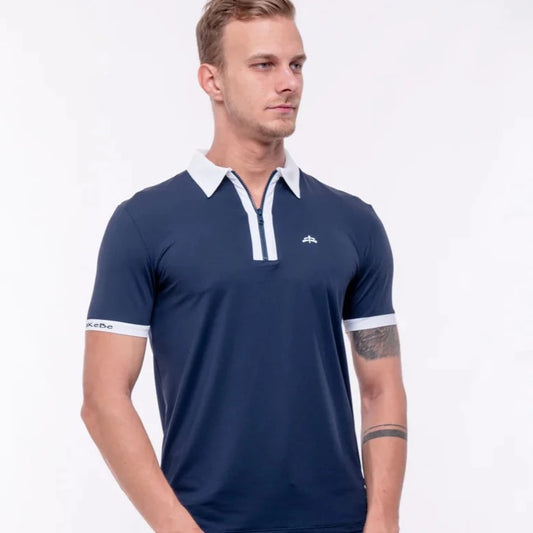 MAN POLO MAKEBE WITH ZIP MARK