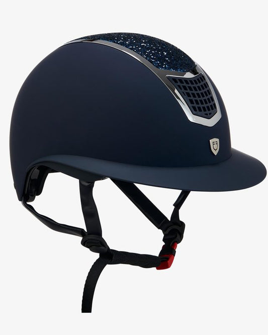 CASCO EQUESTRO MODELO ECLIPSE STONE MAT WIDE VISOR COLOR NAVY