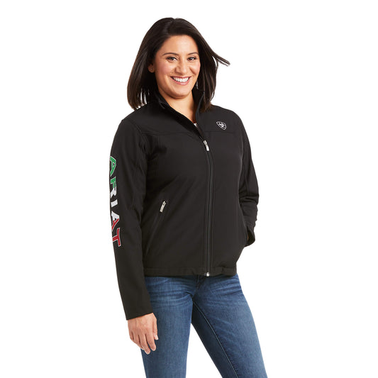 ARIAT CLASSIC TEAM MEXICO SOFTSHELL JACKET BLACK